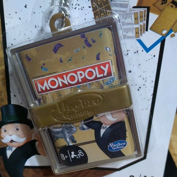 Monopoly  Gold Mini Keychain Real Game Hasbro Gaming Factory Sealed - Picture 5 of 5